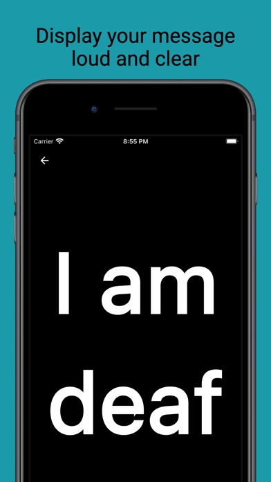 Big Text Display App Screenshot