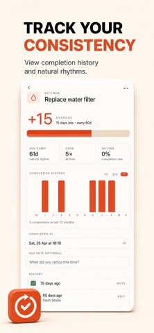 LastWhen: Chores Tracker Screenshot 3 of 5