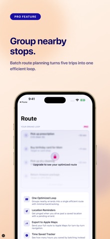 Errands Route Planner - Errand iPhone screenshot