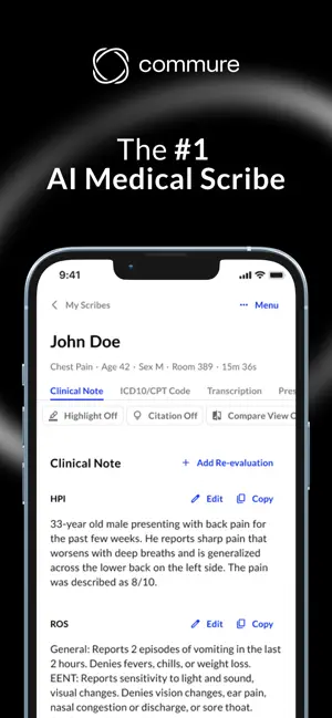 Commure Ambient - ScribeMobile screenshot 1