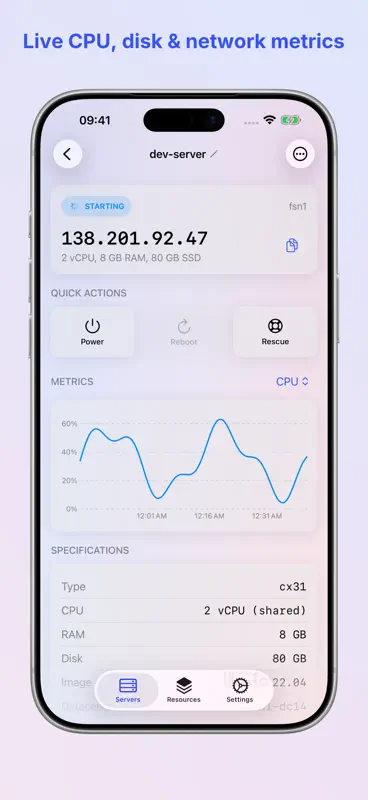 Hetzman for Hetzner Cloud screenshot 2 of 5