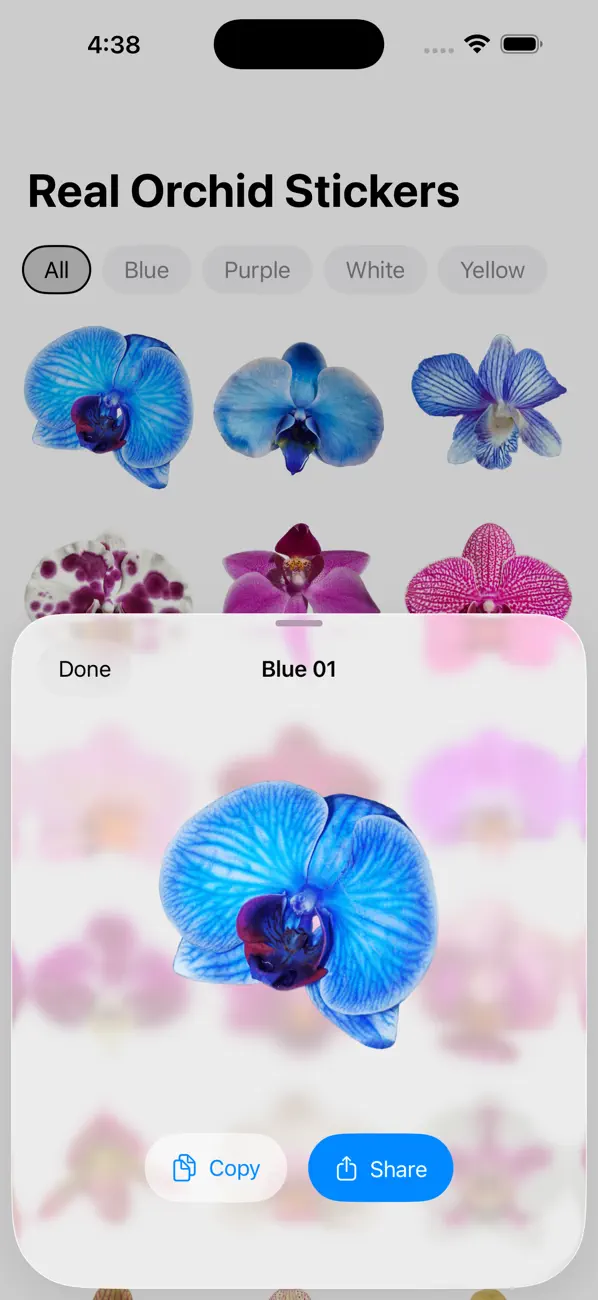 Screenshot #2 pour Real Orchid Stickers