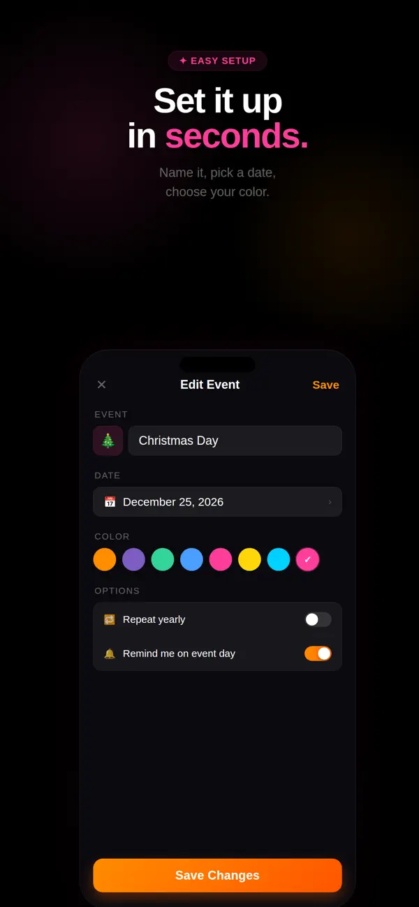 Screenshot #2 pour Countd: Countdown Timer