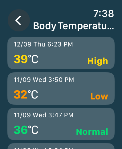 Thermometer: Body Temperature