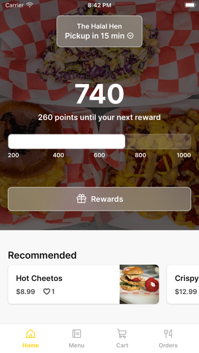 The Halal Hen iPhone screenshot 1 - Food & Drink app
