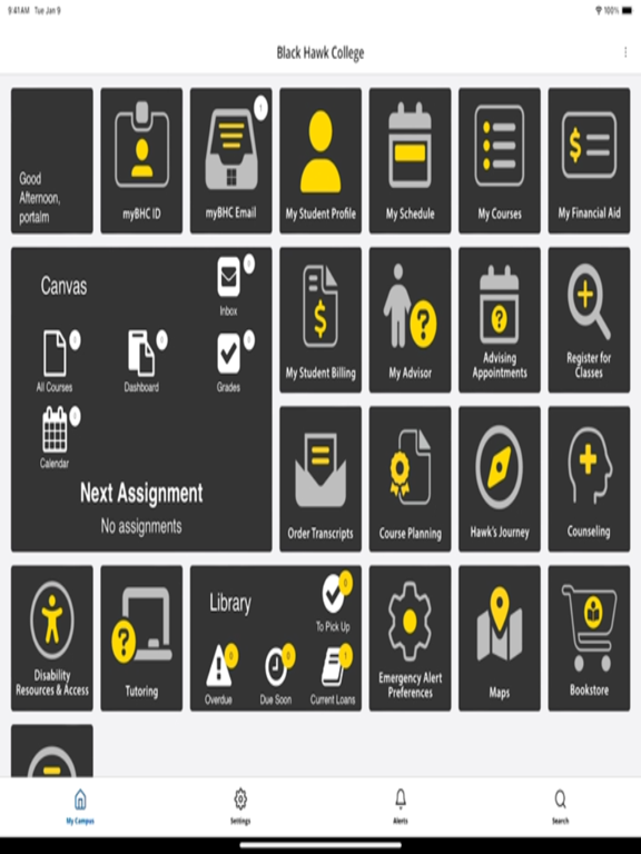 myBHC Mobile iPad screenshot 1 - Education app