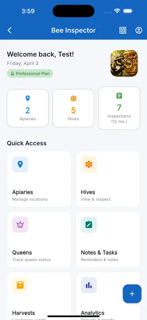 Bee Inspector: Hive Manager screenshot 1