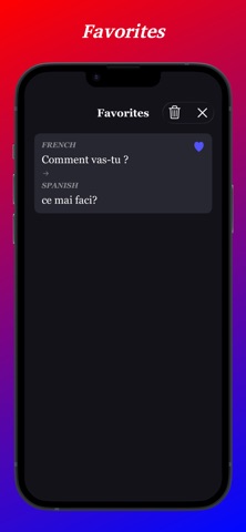 French Translator App iPhone screenshot