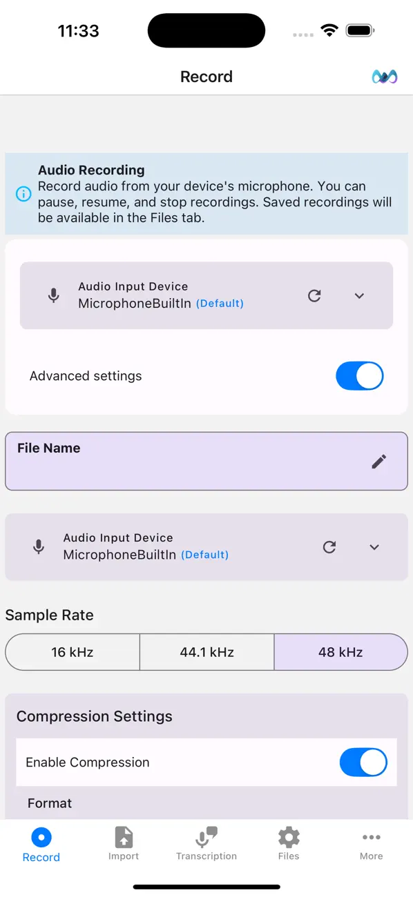 #1. Audio Playground (iOS) Podle: Arthur Breton