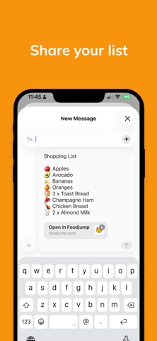 Foodjump - Grocery List screenshot