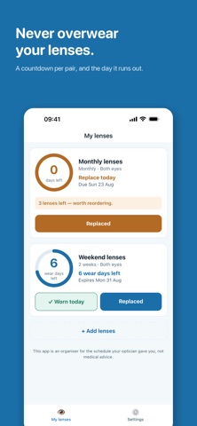Contact Lens Reminder Screenshot 4 of 5