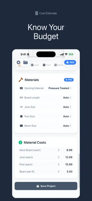 Deck Calculator Pro screenshot 3