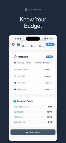 Deck Calculator Pro Screenshot 3 of 4