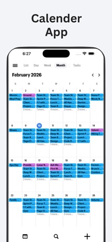 Calendar ۬ iPhone screenshot