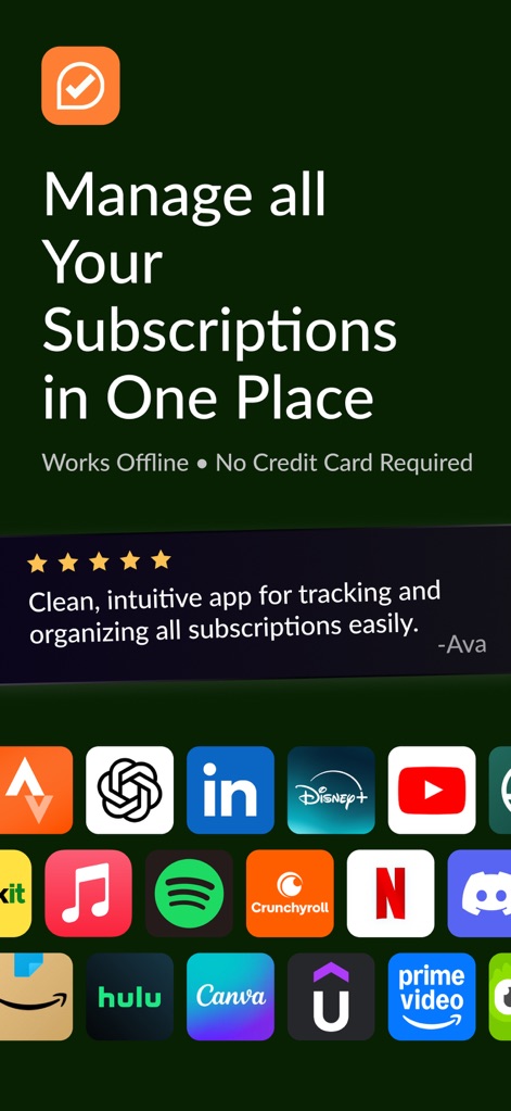 Subscription Tracker & Manager - Finance App | MWM