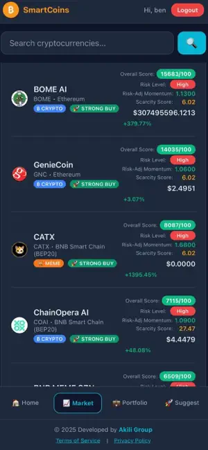 SmartCoins screenshot 2