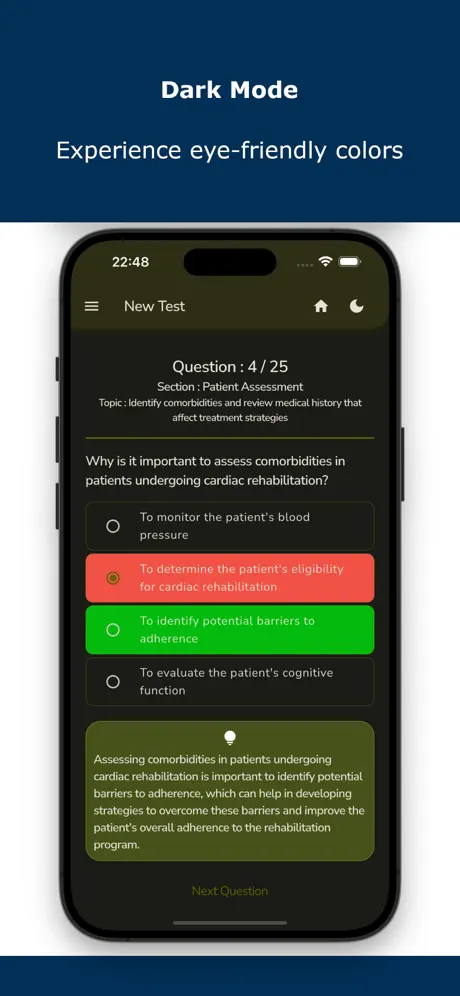 Cardiac Rehabilitation Test Screenshot 4