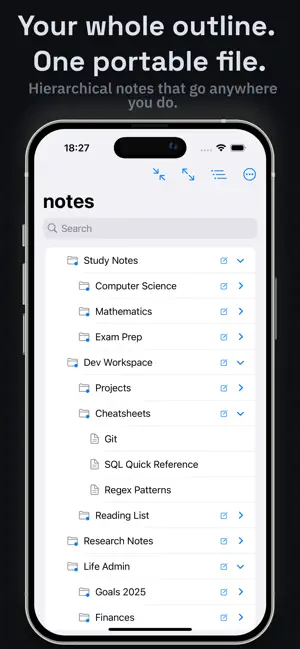Structured Outliner screenshot 1