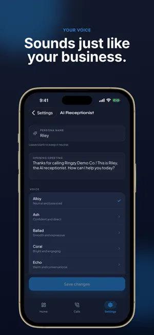 Ringzy: AI Receptionist screenshot 3