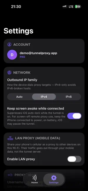 TunnelProxy screenshot 3