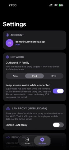 TunnelProxy Screenshot 3 of 4