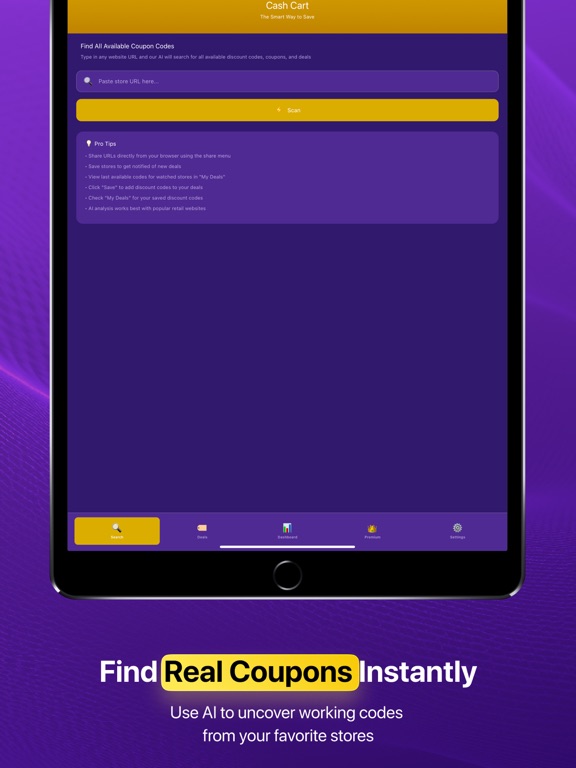 Cash Cart AI Coupon Finder iPad screenshot 7 - Shopping app