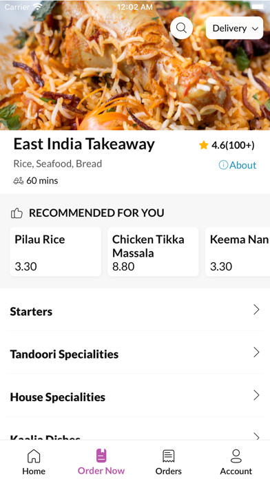 East India Takeaway Screenshot