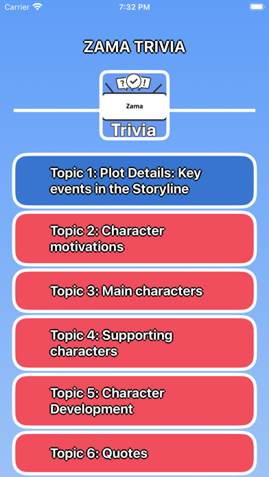 Zama Trivia Screenshot 1 - AppWisp.com Zama Trivia Screenshot 1 - AppWisp.com