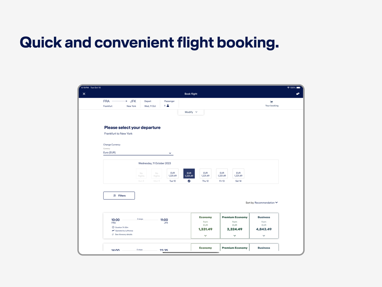 Lufthansa screenshot 6