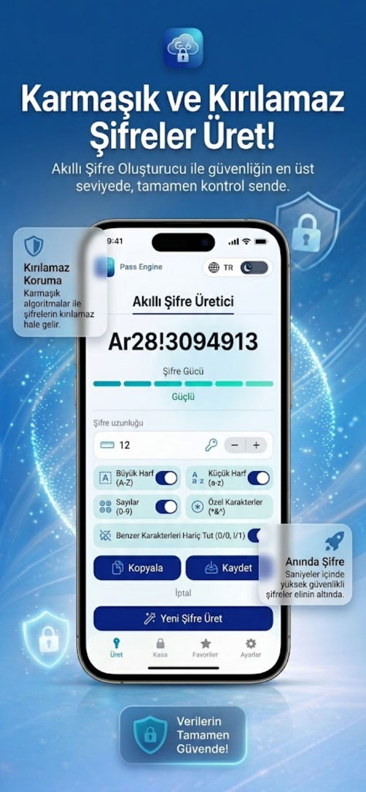Pass Engine: Akıllı Şifre Üret