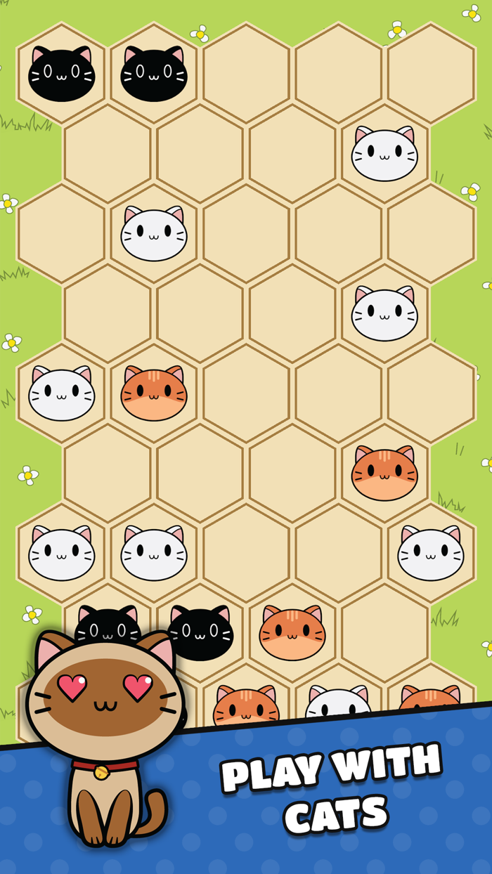 Cute Puzzle Hex Cat