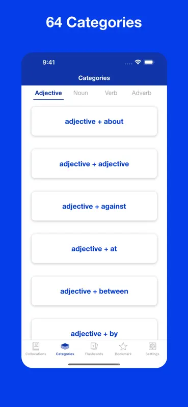 English Collocation Flashcards screenshot 6 of 10