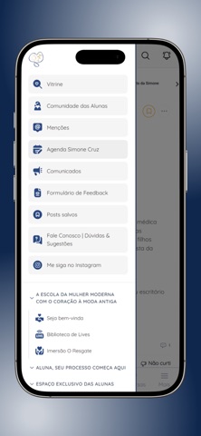 Escola Mulher Moderna iPhone screenshot