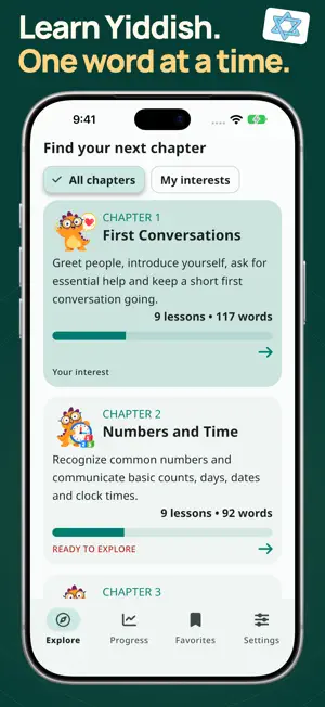 Learn Yiddish Language Phrases screenshot 1