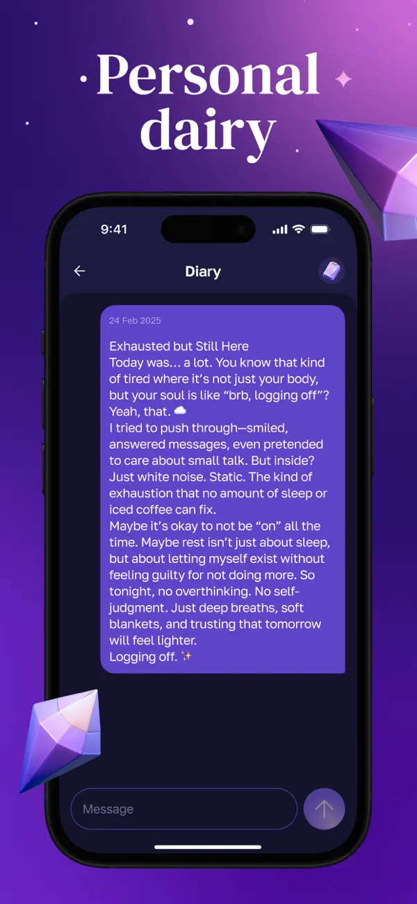 Screenshot #3 pour AI Bestie: Inner Peace Guide