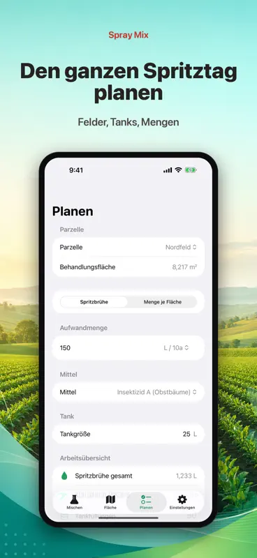 Spritzbrühe & Flächenrechner screenshot 7 of 10