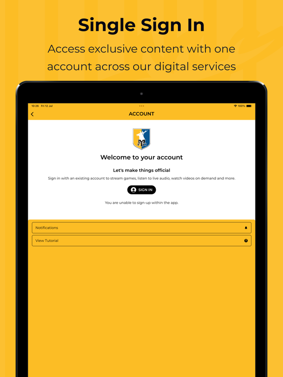 Mansfield Town FC iPad screenshot 7 - Sports app