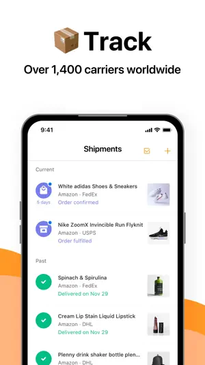 AfterShip Package Tracker screenshot 1