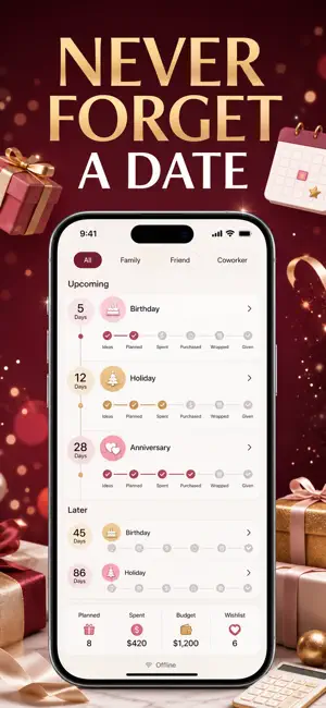 Gift Tracker: Ideas Budget screenshot 2