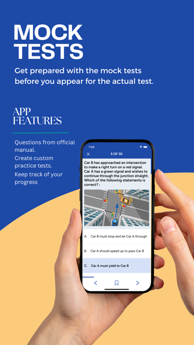 AL DMV Permit Practice Test Screenshot