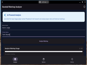 ML Baseball Batter vs. Pitcher iPad screenshot