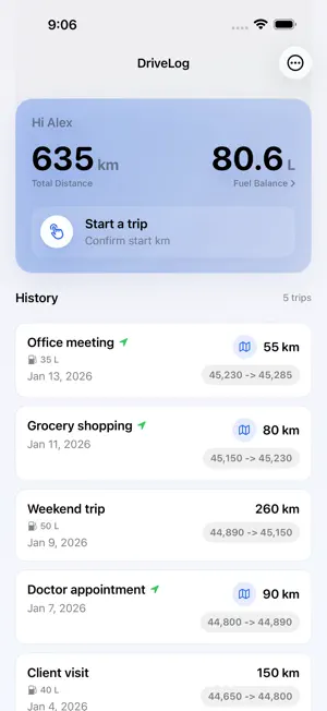 DriveLog – Mileage Tracker screenshot 4