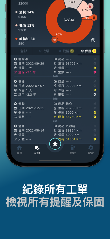 愛車人生 - 專業的車輛記錄工具 screenshot 6