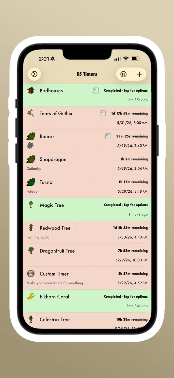 Screenshot #1 pour RS Timers