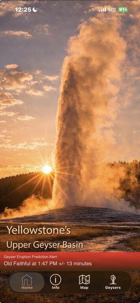 Yellowstone Geysers - Upper - Travel App | MWM