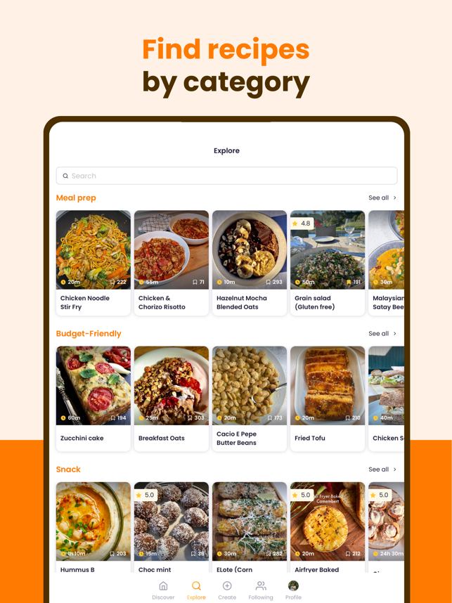 ‎ReciMe: Screenshot ng Recipe Manager