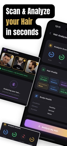 HairAI: Hair Analysis & Style iPhone screenshot