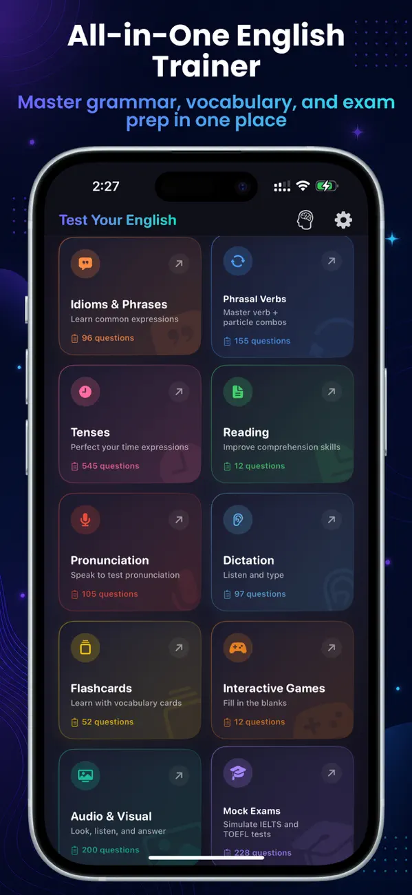 Screenshot #2 pour Test Your English - Exam Prep