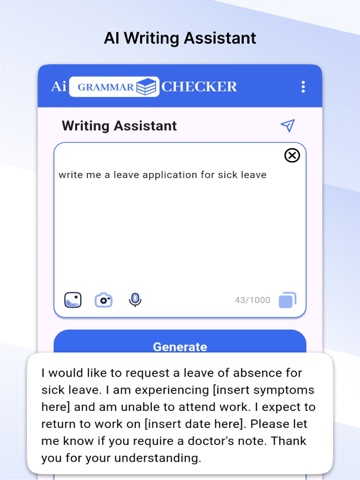 Ai Grammar Checker & Ai Writer iPad screenshot