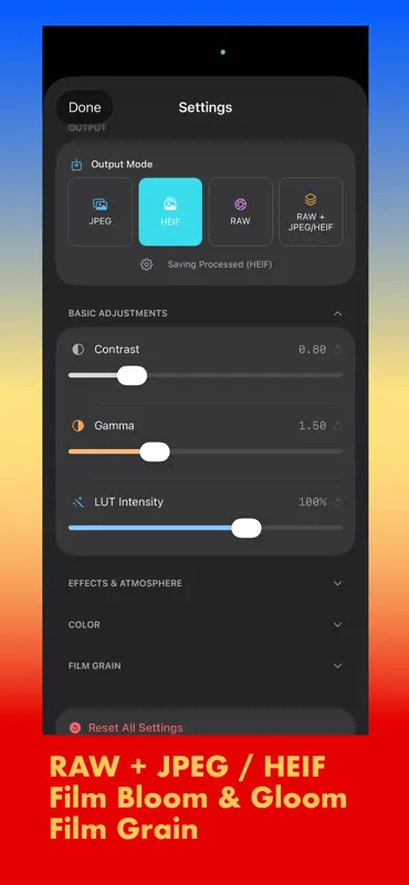 PureLut Camera screenshot 4 of 4